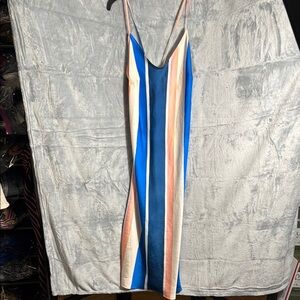 Colorful Striped Slip Dress NWT H&M  and LemLem size medium women’s summer‎